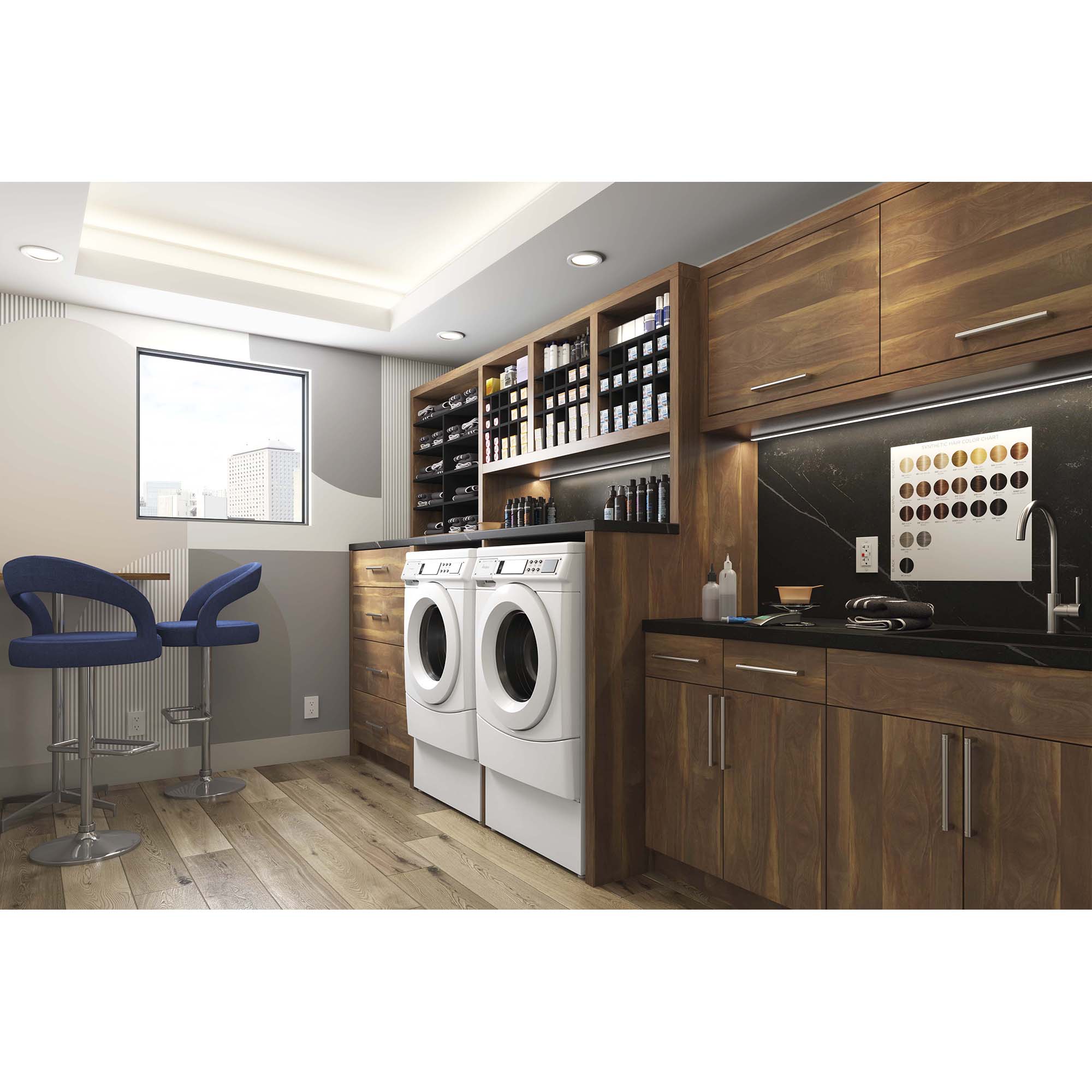 Whirlpool 27 in. 6.7 cu. ft. Non-Vend Commercial Gas Dryer - White, , hires
