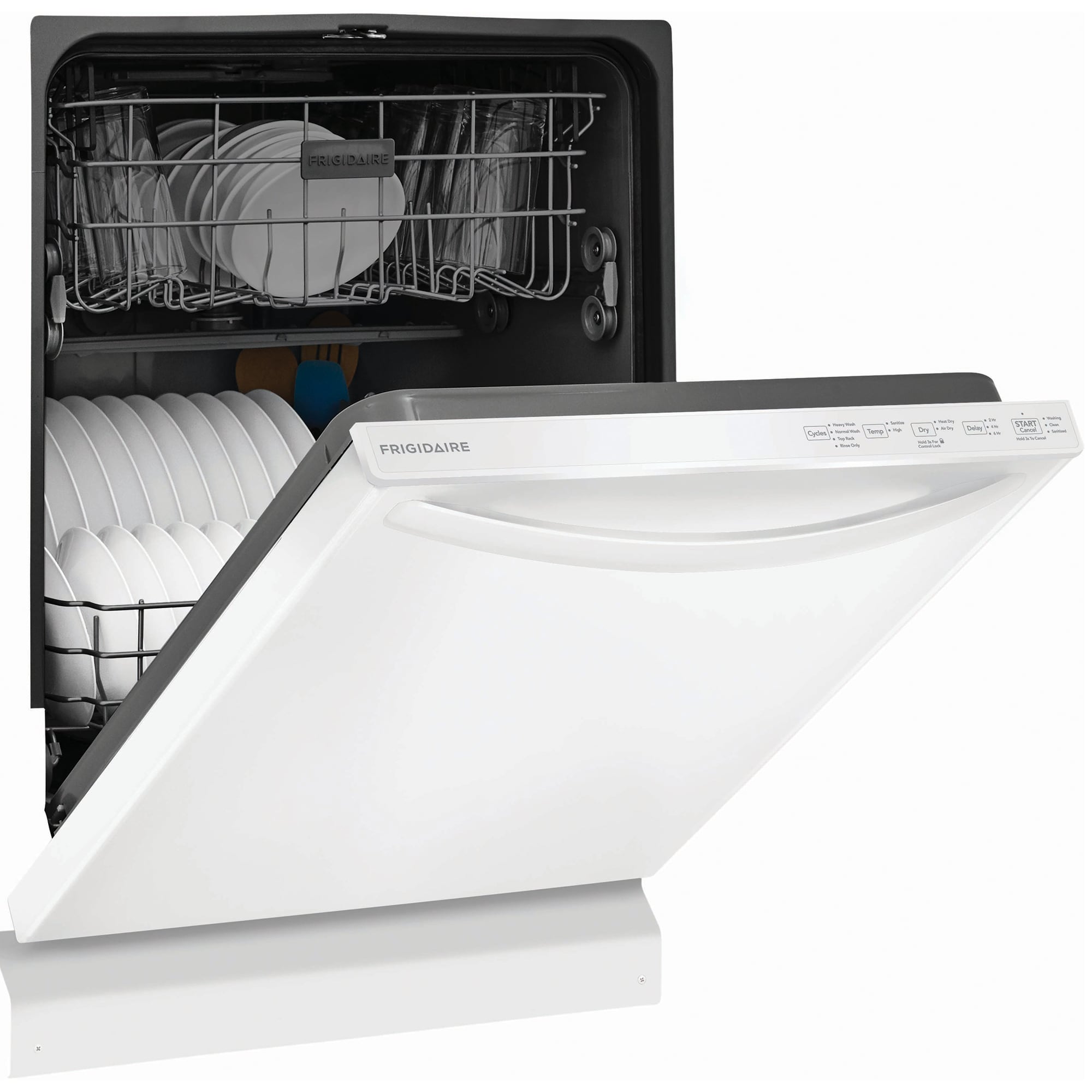 Frigidaire 24 in. Top Control Dishwasher with 52 dBa Sound Level & MaxDry - White, White, hires