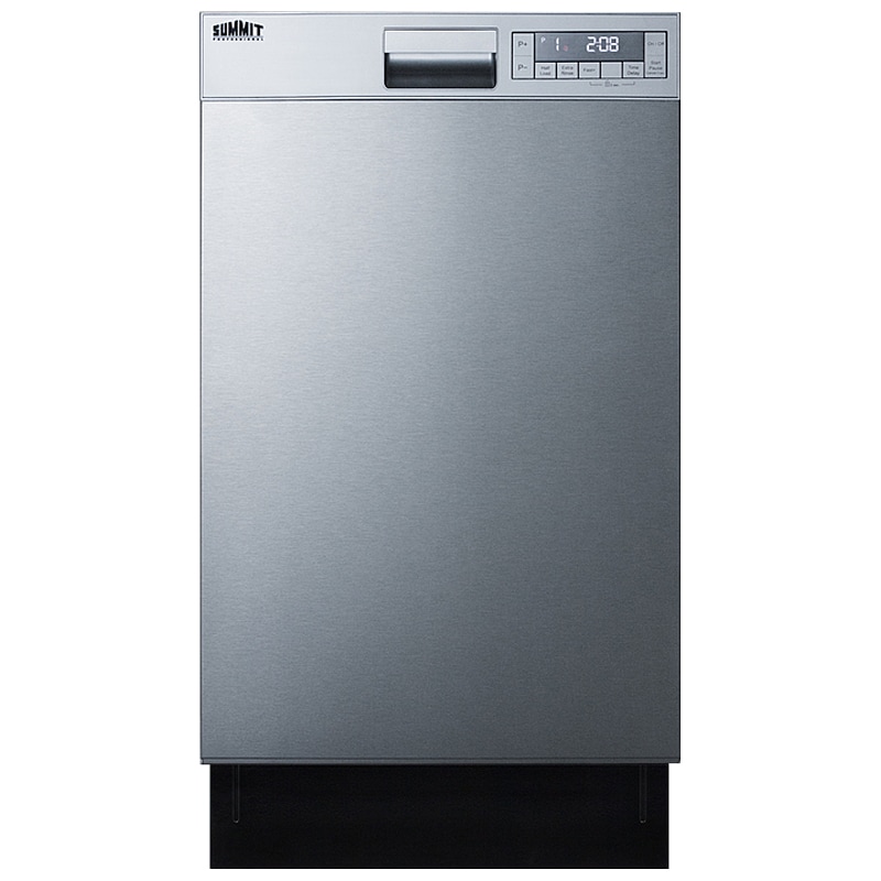 Summit 18 in. Front Control Dishwasher with 49 dBa Sound Level & Pocket - Stainless Steel, , hires