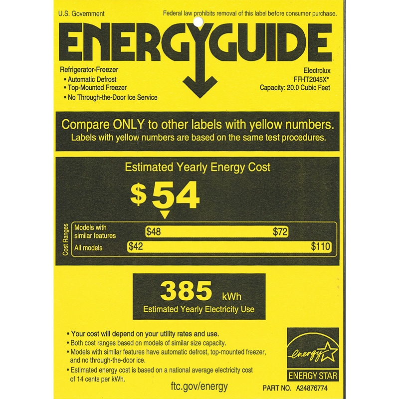 Frigidaire 30 in. 20.0 cu. ft. Top Freezer Refrigerator - White, White, hires