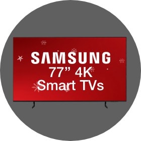 Big Savings 77 Inch Samsung 4K Smart TVs